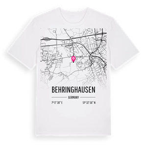 Behringhausen karta t-shirt – ekologisk bomull t-shirt från Pinshirt