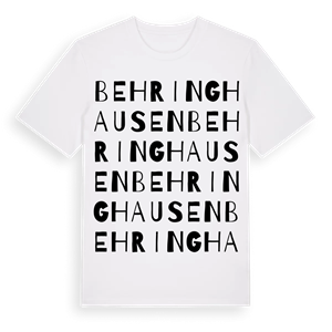Behringhausen ordlek t-shirt – ekologisk bomull t-shirt från Pinshirt