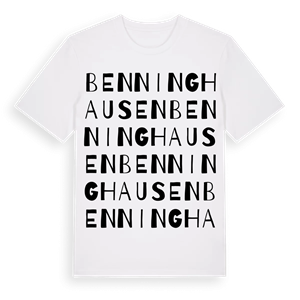 Benninghausen ordlek t-shirt – ekologisk bomull t-shirt från Pinshirt
