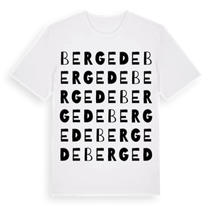 Bergede ordlek t-shirt – ekologisk bomull t-shirt från Pinshirt
