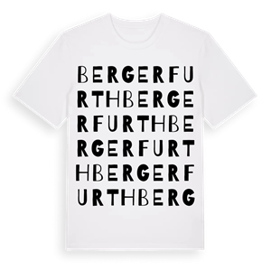 Bergerfurth ordlek t-shirt – ekologisk bomull t-shirt från Pinshirt