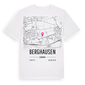 Berghausen karta t-shirt – ekologisk bomull t-shirt från Pinshirt