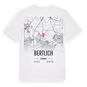 Bertlich karta t-shirt – ekologisk bomull t-shirt från Pinshirt