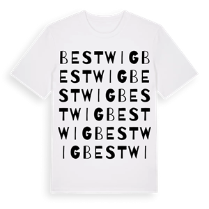 Bestwig ordlek t-shirt – ekologisk bomull t-shirt från Pinshirt