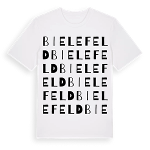 Bielefeld ordlek t-shirt – ekologisk bomull t-shirt från Pinshirt