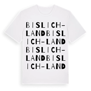 Bislich-Land ordlek t-shirt – ekologisk bomull t-shirt från Pinshirt