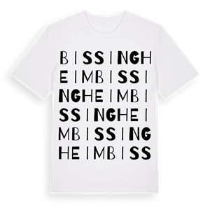 Bissingheim ordlek t-shirt – ekologisk bomull t-shirt från Pinshirt