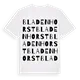 Bladenhorst ordlek t-shirt