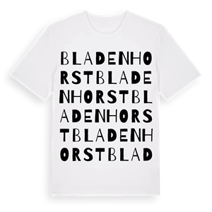 Bladenhorst ordlek t-shirt – ekologisk bomull t-shirt från Pinshirt