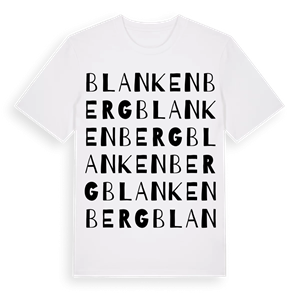 Blankenberg ordlek t-shirt – ekologisk bomull t-shirt från Pinshirt