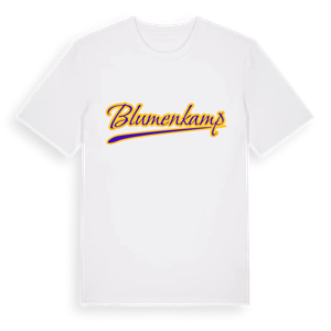 Blumenkamp baseball t-shirt – ekologisk bomull t-shirt från Pinshirt