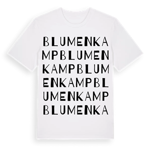 Blumenkamp ordlek t-shirt – ekologisk bomull t-shirt från Pinshirt