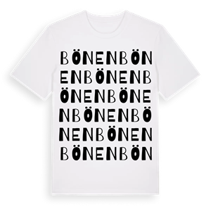 Bönen ordlek t-shirt – ekologisk bomull t-shirt från Pinshirt