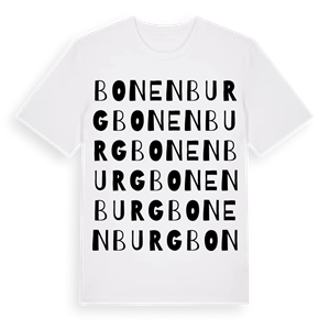 Bonenburg ordlek t-shirt – ekologisk bomull t-shirt från Pinshirt