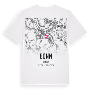 Bonn karta t-shirt – ekologisk bomull t-shirt från Pinshirt
