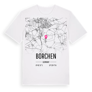 Borchen karta t-shirt – ekologisk bomull t-shirt från Pinshirt