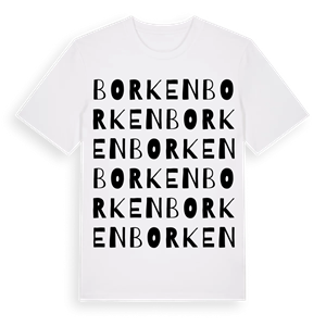 Borken ordlek t-shirt – ekologisk bomull t-shirt från Pinshirt