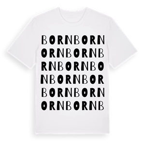 Born ordlek t-shirt – ekologisk bomull t-shirt från Pinshirt