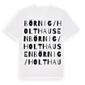 Börnig/Holthausen ordlek t-shirt