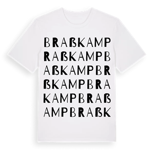 Braßkamp ordlek t-shirt – ekologisk bomull t-shirt från Pinshirt