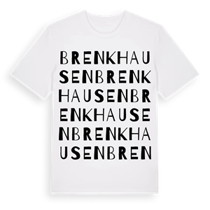 Brenkhausen ordlek t-shirt – ekologisk bomull t-shirt från Pinshirt