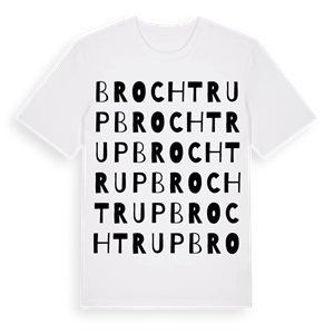 Brochtrup ordlek t-shirt – ekologisk bomull t-shirt från Pinshirt