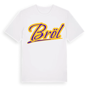 Bröl baseball t-shirt – ekologisk bomull t-shirt från Pinshirt