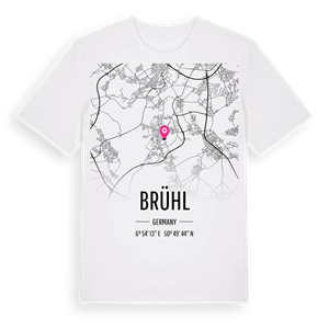 Brühl karta t-shirt – ekologisk bomull t-shirt från Pinshirt