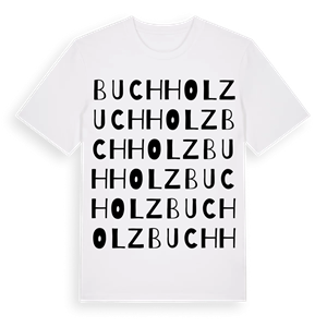 Buchholz ordlek t-shirt – ekologisk bomull t-shirt från Pinshirt