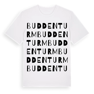Buddenturm ordlek t-shirt – ekologisk bomull t-shirt från Pinshirt
