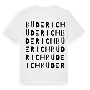 Büderich ordlek t-shirt – ekologisk bomull t-shirt från Pinshirt