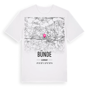 Bünde karta t-shirt – ekologisk bomull t-shirt från Pinshirt