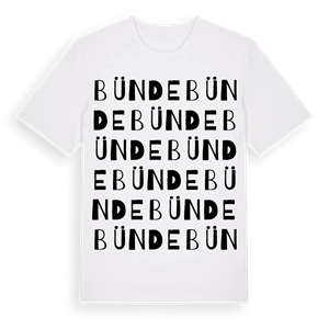 Bünde ordlek t-shirt – ekologisk bomull t-shirt från Pinshirt