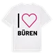 Jag älskar Büren t-shirt stort tryck