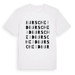 Burscheid ordlek t-shirt – ekologisk bomull t-shirt från Pinshirt