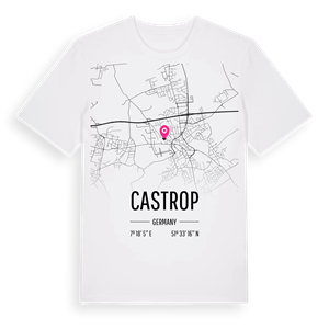 Castrop karta t-shirt – ekologisk bomull t-shirt från Pinshirt