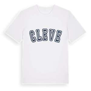 Cleve college t-shirt – ekologisk bomull t-shirt från Pinshirt