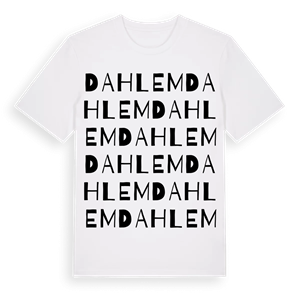 Dahlem ordlek t-shirt – ekologisk bomull t-shirt från Pinshirt