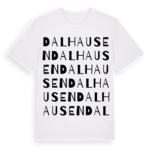 Dalhausen ordlek t-shirt – ekologisk bomull t-shirt från Pinshirt