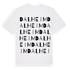 Dalheim ordlek t-shirt – ekologisk bomull t-shirt från Pinshirt