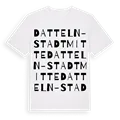 Datteln-Stadtmitte ordlek t-shirt