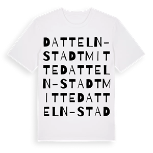 Datteln-Stadtmitte ordlek t-shirt – ekologisk bomull t-shirt från Pinshirt