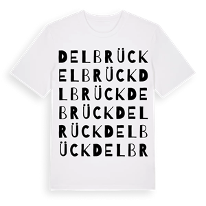 Delbrück ordlek t-shirt – ekologisk bomull t-shirt från Pinshirt