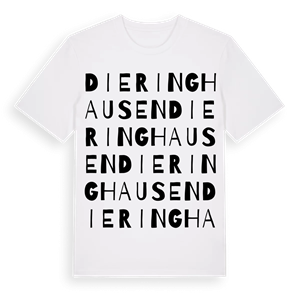 Dieringhausen ordlek t-shirt – ekologisk bomull t-shirt från Pinshirt