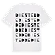 Diestedde ordlek t-shirt