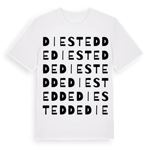 Diestedde ordlek t-shirt – ekologisk bomull t-shirt från Pinshirt