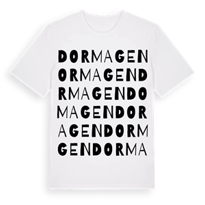 Dormagen ordlek t-shirt – ekologisk bomull t-shirt från Pinshirt