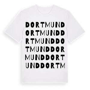 Dortmund ordlek t-shirt – ekologisk bomull t-shirt från Pinshirt