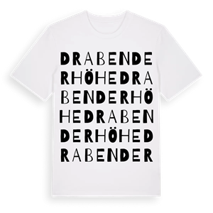 Drabenderhöhe ordlek t-shirt – ekologisk bomull t-shirt från Pinshirt