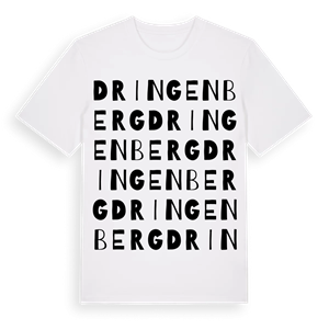 Dringenberg ordlek t-shirt – ekologisk bomull t-shirt från Pinshirt